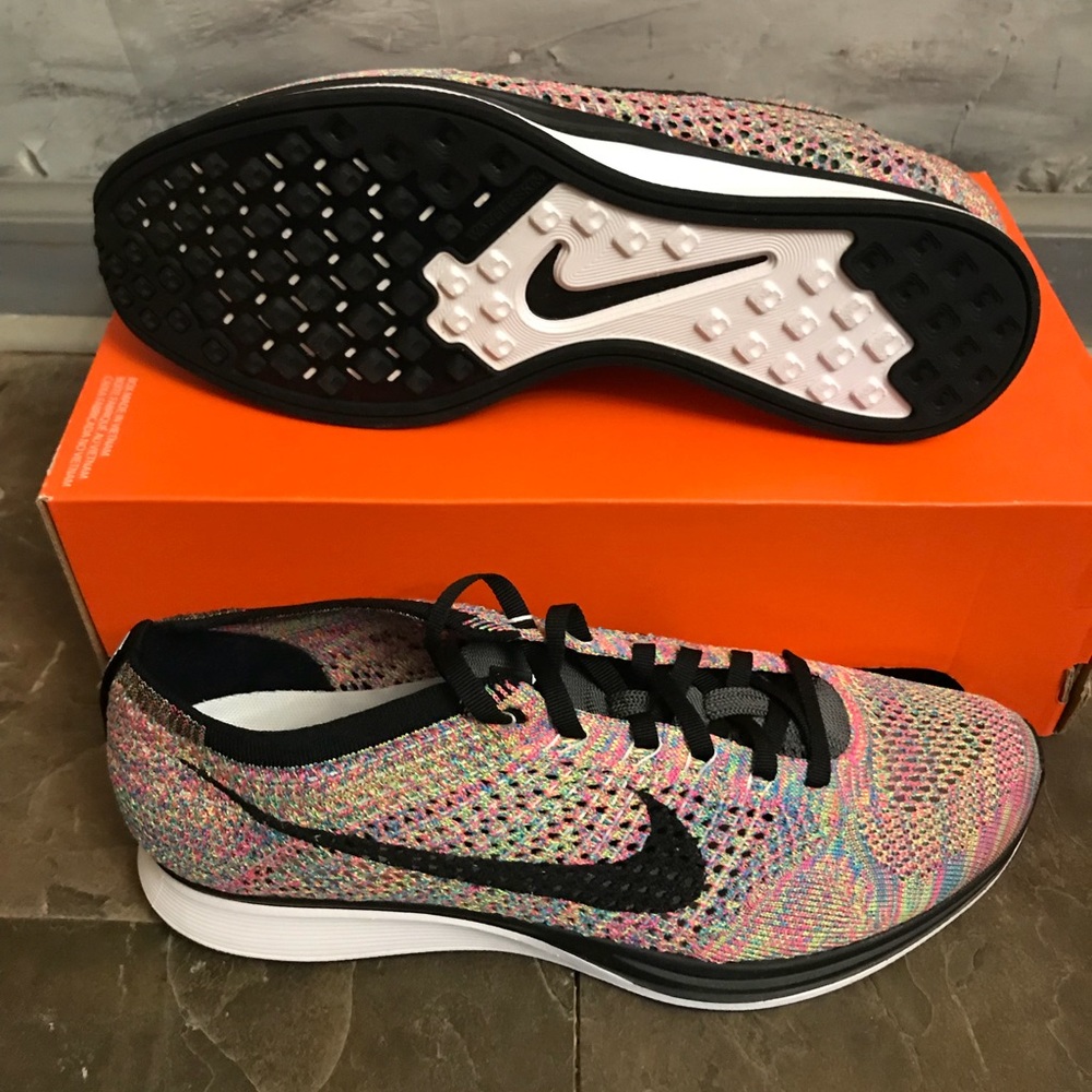 Nike Flyknit Racer Multicolor 3.0 Dark Grey/ Black